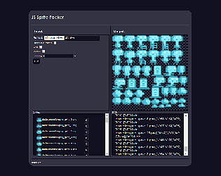 JS Sprite Packer preview